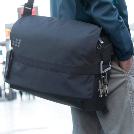 moleskine brown leather messenger bag