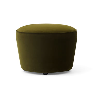 Tradition Pouf Little Petra ATD1, pelle di pecora Moonlight - noce